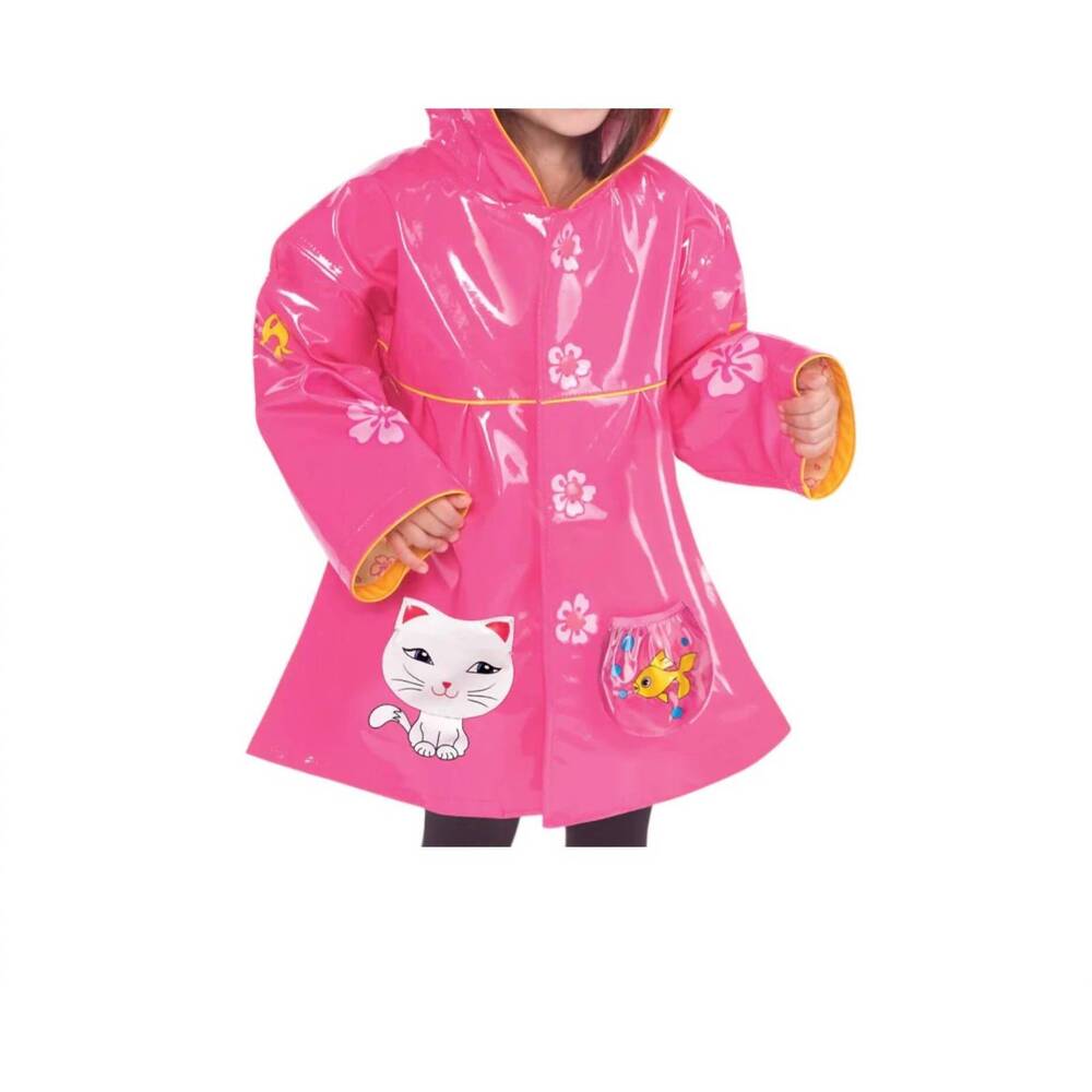 NEW KIDORABLE lucky cat raincoat in pink